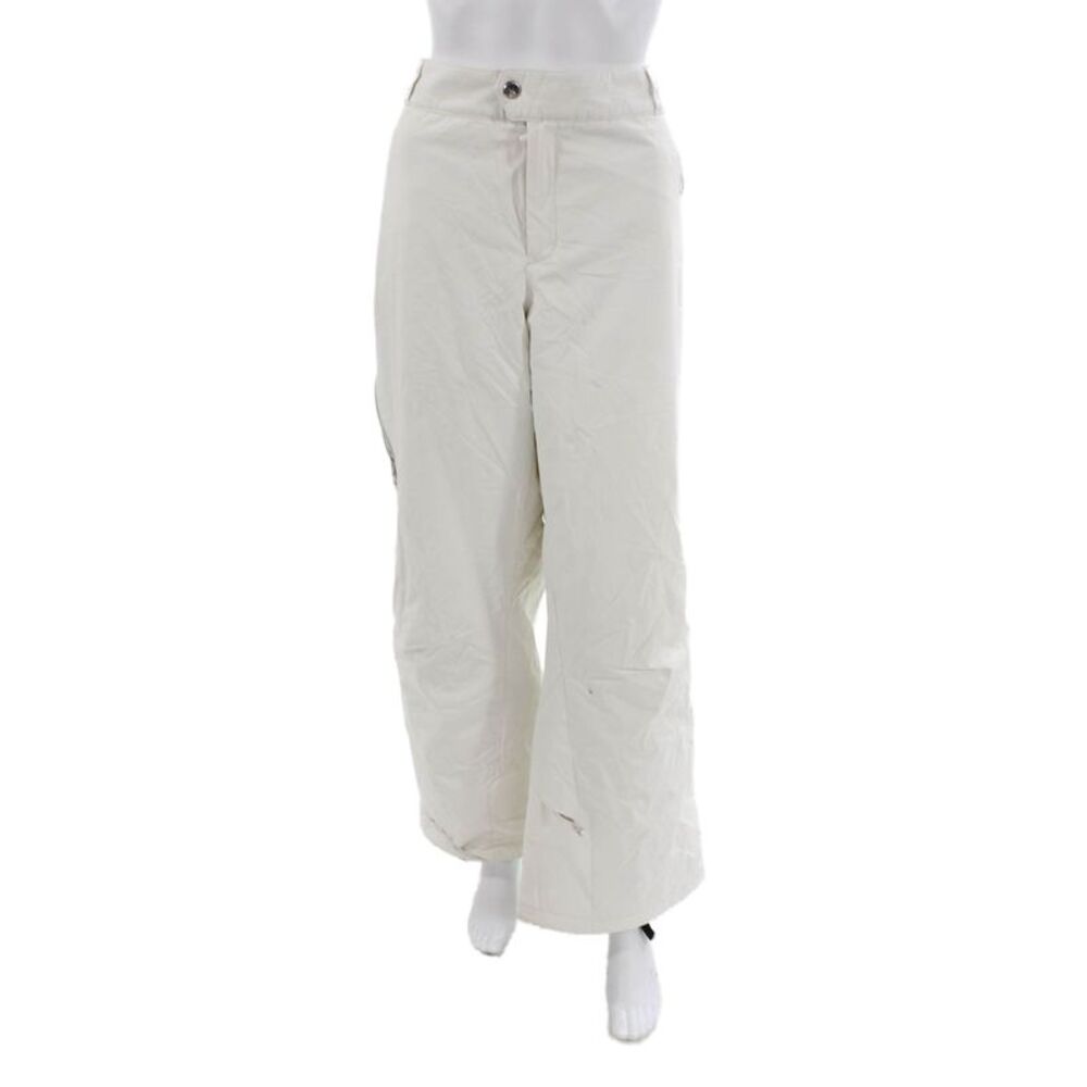 Spyder Women Snow Pants White Polyester Size 18
